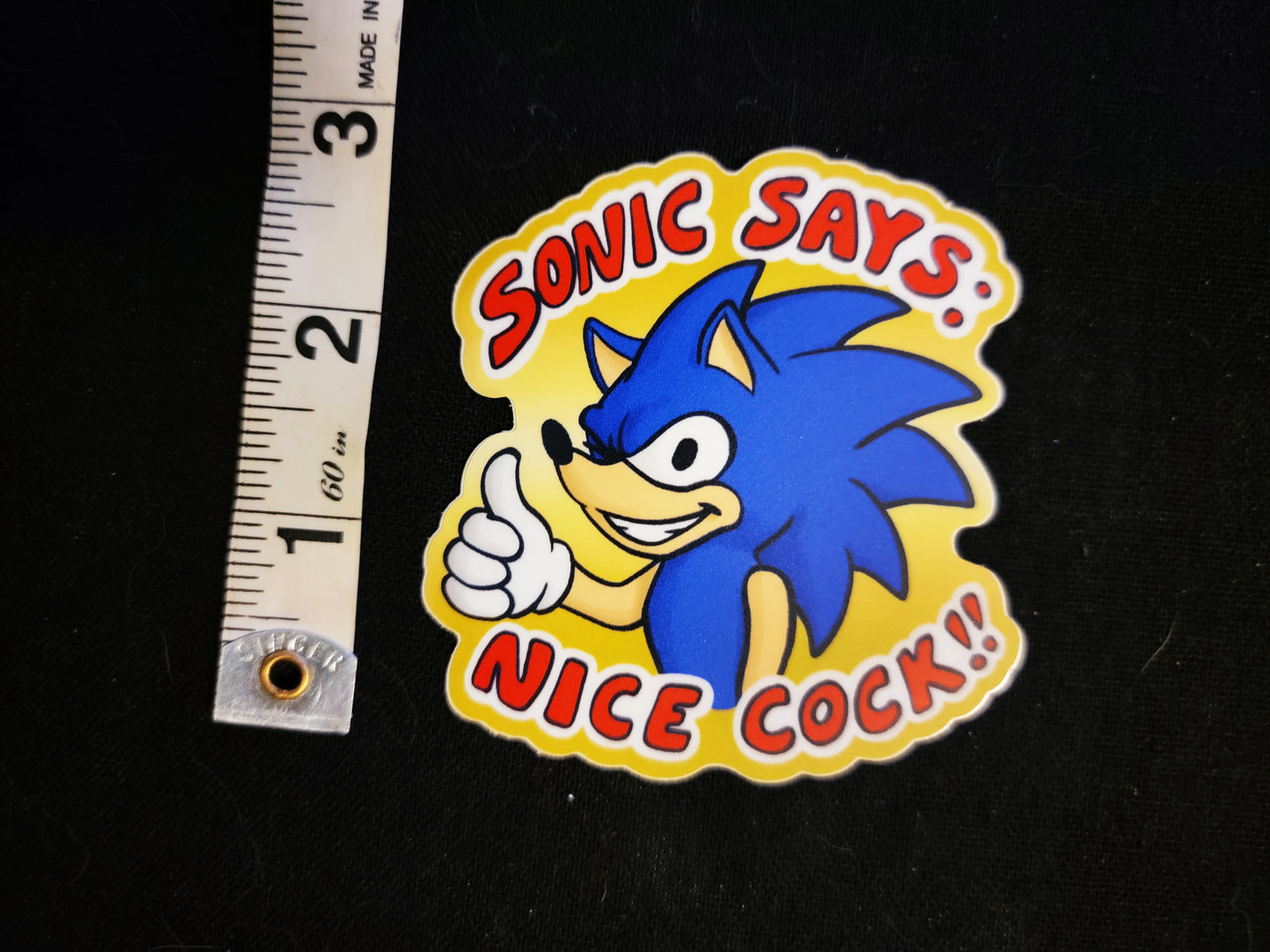 "SONIC SAYS" STICKER