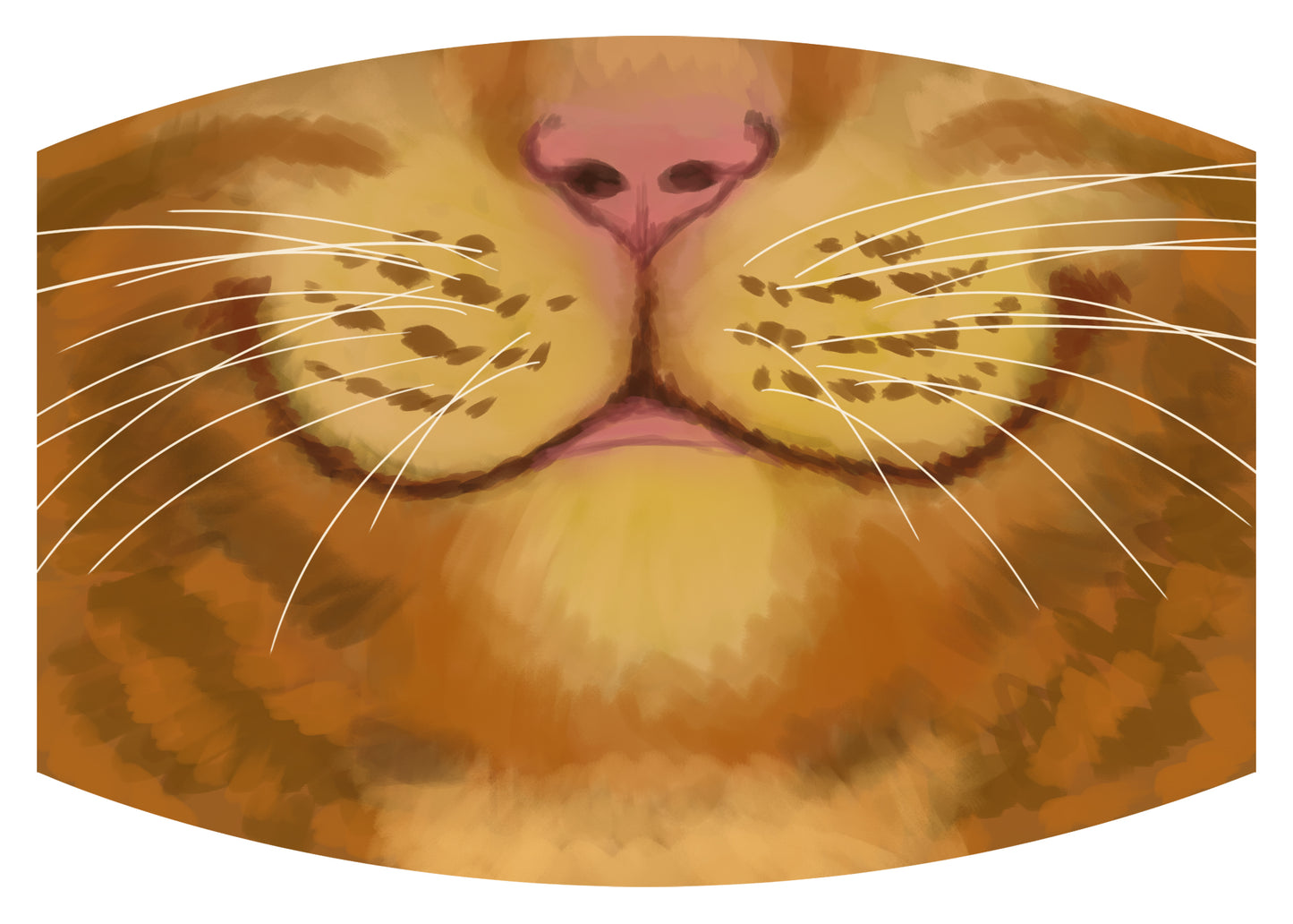 ORANGE CAT MASK