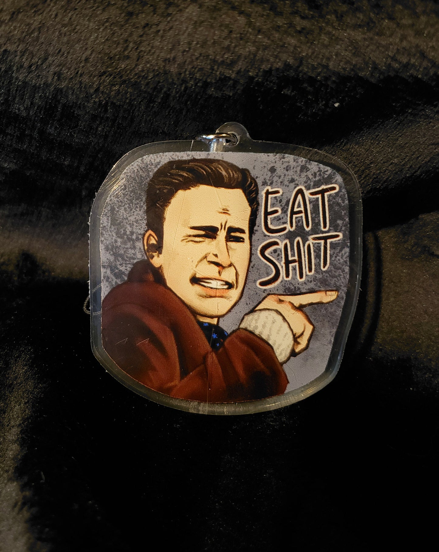 KNIVES OUT "EAT SHIT" CHARM