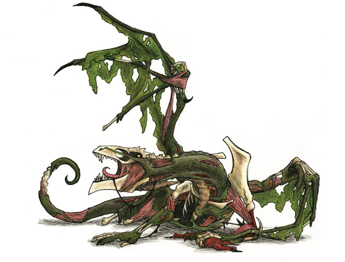 UNDEAD DRAGON PRINT