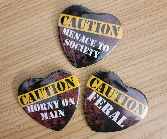 CAUTION TAPE BUTTONS