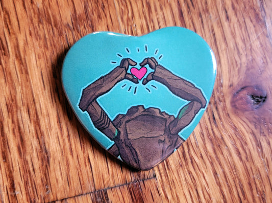 ROCKY HEART BUTTON