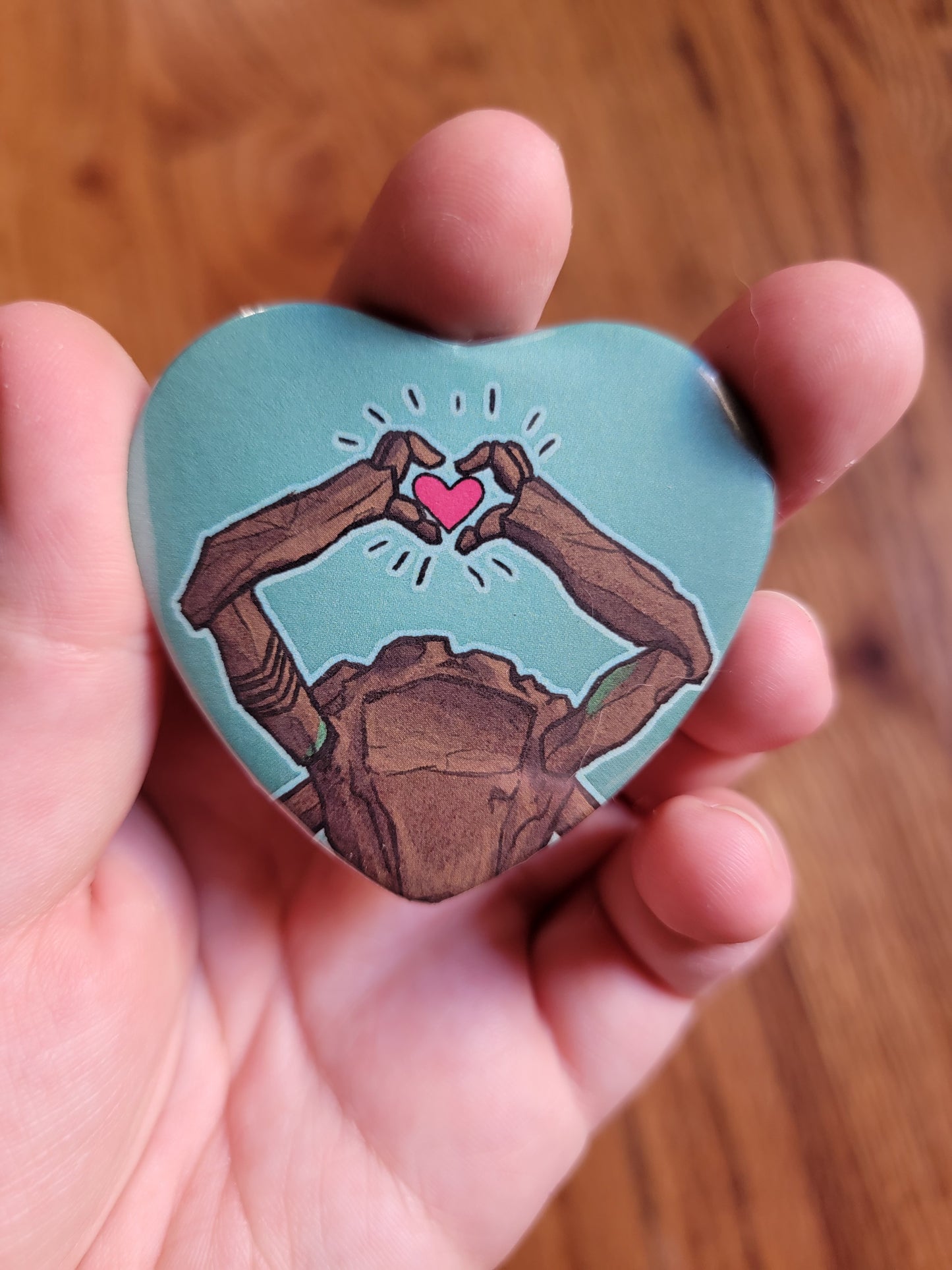 ROCKY HEART BUTTON