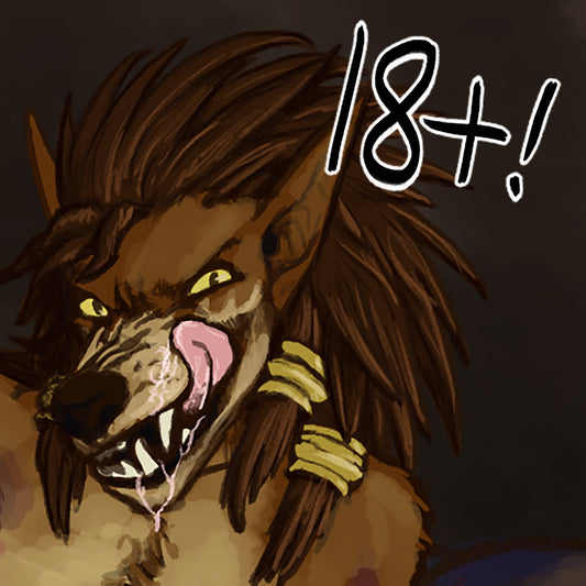 FEM WEREWOLF PIN-UP