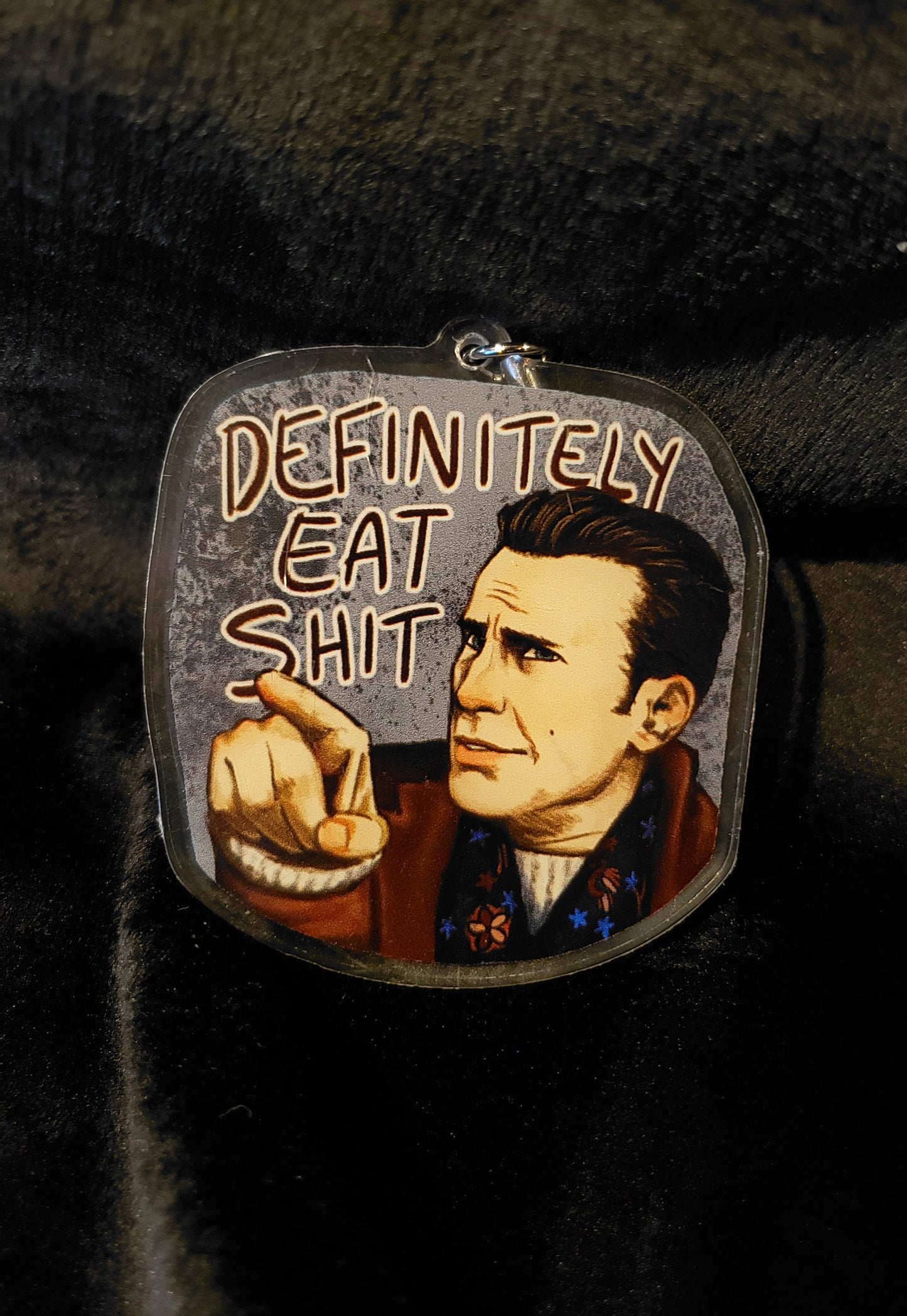KNIVES OUT "EAT SHIT" CHARM